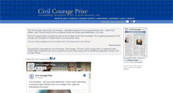 Desktop Screenshot of civilcourageprize.org